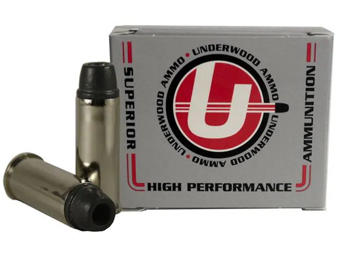 Underwood Ammunition 44 Special 190 Grain Lead Semi-Wadcutter Hollow Point Gas Check Box of 20