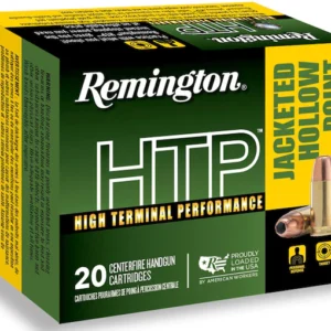 Remington High Terminal Performance (HTP) Ammunition 9mm Luger 147 Grain Jacketed Hollow Point