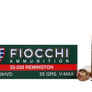Fiocchi Extrema Ammunition 22-250 Remington 55 Grain Hornady V-MAX Box of 20