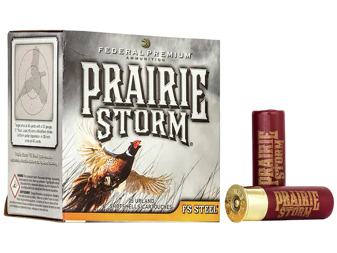 Federal Premium Prairie Storm Ammunition 12 Gauge 1-1/8 oz Non-Toxic Steel Shot