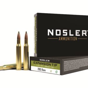Nosler E-Tip Ammunition 280 Remington 140 Grain E-Tip Lead-Free Box of 20
