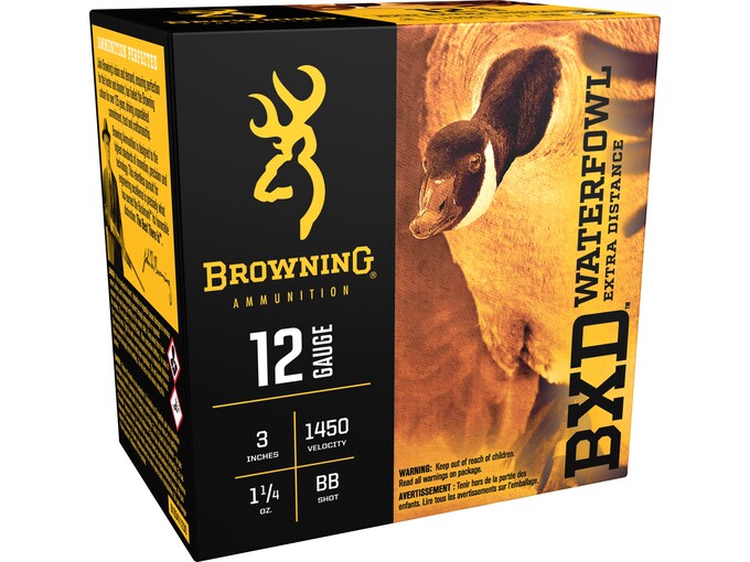 Browning BXD Waterfowl Ammunition 12 Gauge Non-Toxic Steel Shot