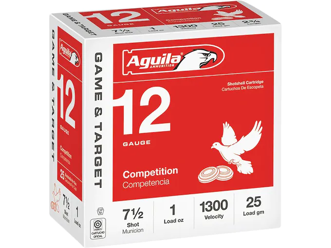 Aguila Game & Target Ammunition 12 Gauge 2-3/4" 1 oz #7-1/2 Shot