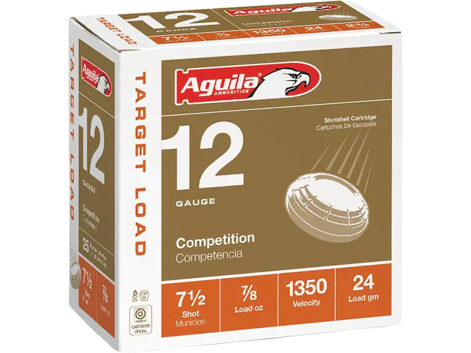 Aguila Competition Target Load Ammunition 12 Gauge 2-3/4" 7/8 oz #7-1/2 Shot