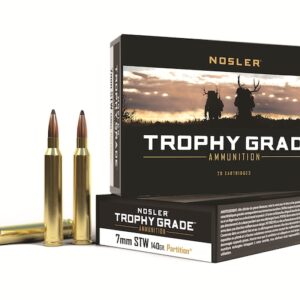 Nosler Trophy Grade Ammunition 7mm STW 140 Grain Partition Box of 20