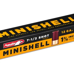 Aguila Minishell Ammunition 12 Gauge 1-3/4" 5/8 oz #7-1/2 Shot Box of 20