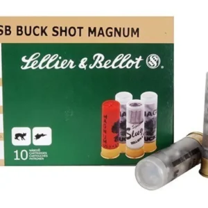 Sellier & Bellot Ammunition 12 Gauge 3" 00 Buckshot 15 Pellets Box of 10