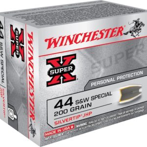 Winchester Super-X Ammunition 44 Special 200 Grain Silvertip Hollow Point