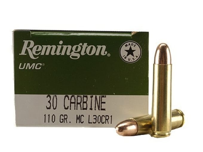 Remington UMC Ammunition 30 Carbine 110 Grain Full Metal Jacket