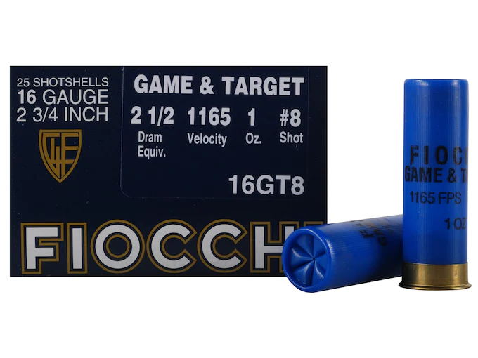 Fiocchi Game & Target Ammunition 16 Gauge 2-3/4" 1 oz