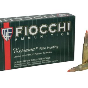 Fiocchi Extrema Ammunition 222 Remington 50 Grain Hornady V-MAX Box of 20