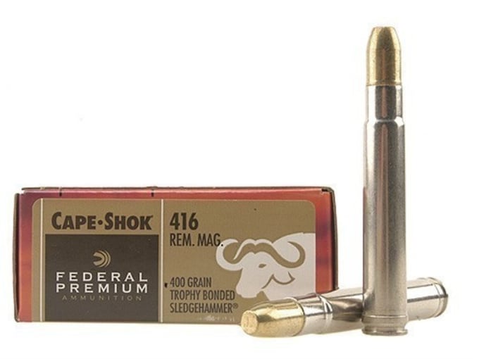 Barnes VOR-TX Safari Ammunition 416 Remington Magnum 400 Grain TSX Hollow Point Flat Base Lead-Free Box of 20