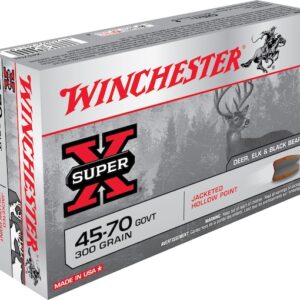 Winchester Super-X Ammunition 45-70 Government 300 Grain Jacketed Hollow Point Box of 20