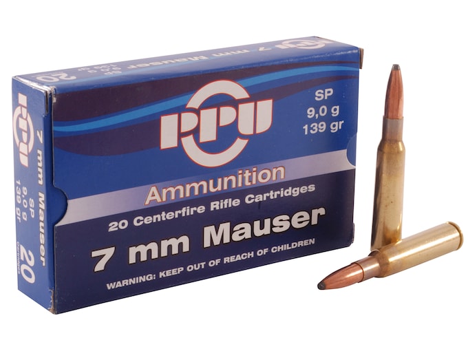 Prvi Partizan Ammunition 7x57mm Mauser (7mm Mauser) 139 Grain Soft Point Box of 20