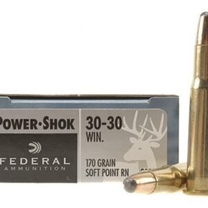 Federal Power-Shok Ammunition 30-30 Winchester 170 Grain Round Nose Soft Point Box of 20