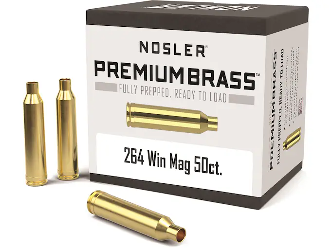 Nosler Custom Brass 264 Winchester Magnum Box of 50