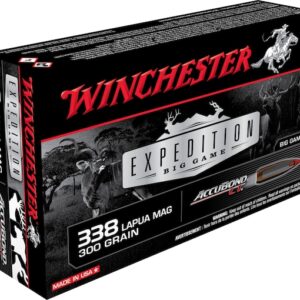 Winchester Expedition Big Game Ammunition 338 Lapua Magnum 300 Grain AccuBond Box of 20