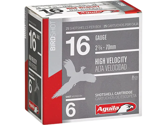 Aguila High Velocity Ammunition 16 Gauge 2-3/4"