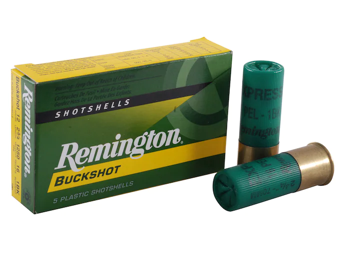 Remington Express Ammunition 12 Gauge 2-3/4" #1 Buckshot 16 Pellets Box of 5