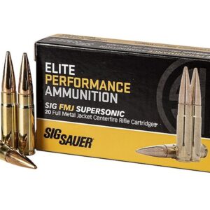 Sig Sauer Elite Performance Ammunition 300 AAC Blackout 125 Grain Full Metal Jacket Box of 20
