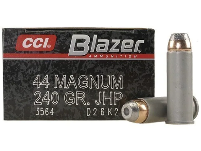 Blazer Ammunition 44 Remington Magnum 240 Grain Jacketed Hollow Point