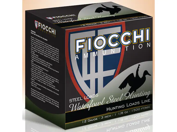 Fiocchi Speed Steel Ammunition 12 Gauge 3" 1-1/8 oz #4 Non-Toxic Steel Shot