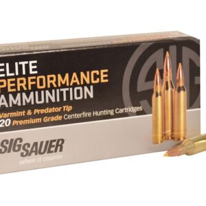Sig Sauer Elite Performance Varmint and Predator Ammunition 243 Winchester 55 Grain Polymer Tip Box of 20