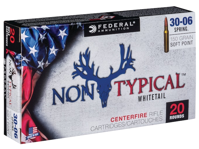 Federal Non-Typical Ammunition 30-06 Springfield 150 Grain Soft Point Box of 20