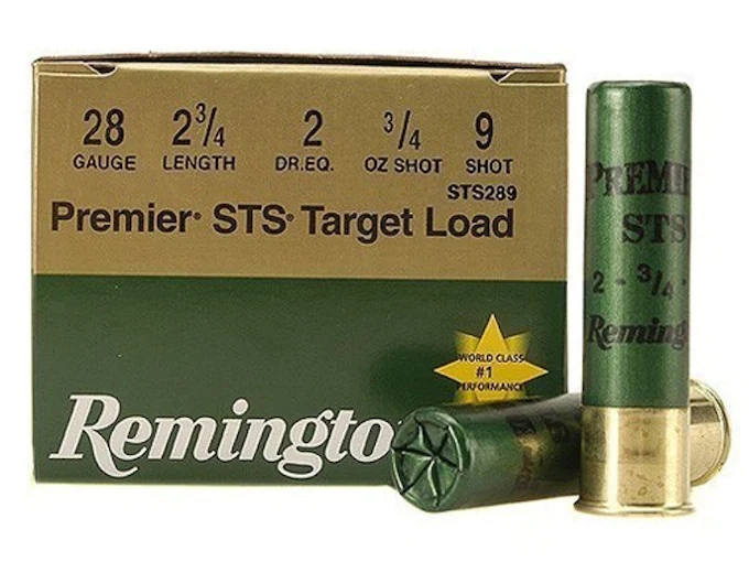 Remington Premier STS Target Ammunition 28 Gauge 2-3/4" 3/4 oz #9 Shot