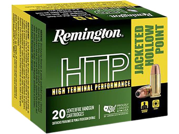 Remington High Terminal Performance (HTP) Ammunition 30 Super Carry 100 Grain Jacketed Hollow Point Box of 20
