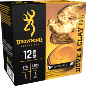 Browning Dove & Clay Ammunition 12 Gauge 2-3/4" 1 oz Non-Toxic Steel Shot