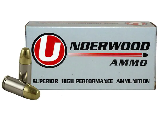 Underwood Ammunition 9mm Luger +P+ 147 Grain Full Metal Jacket Box of 50