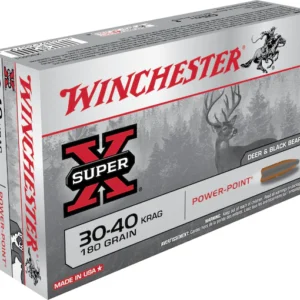 Winchester Super-X Ammunition 30-40 Krag 180 Grain Power-Point Box of 20