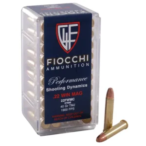 Fiocchi Shooting Dynamics Ammunition 22 Winchester Magnum Rimfire (WMR) 40 Grain Total Metal Jacket