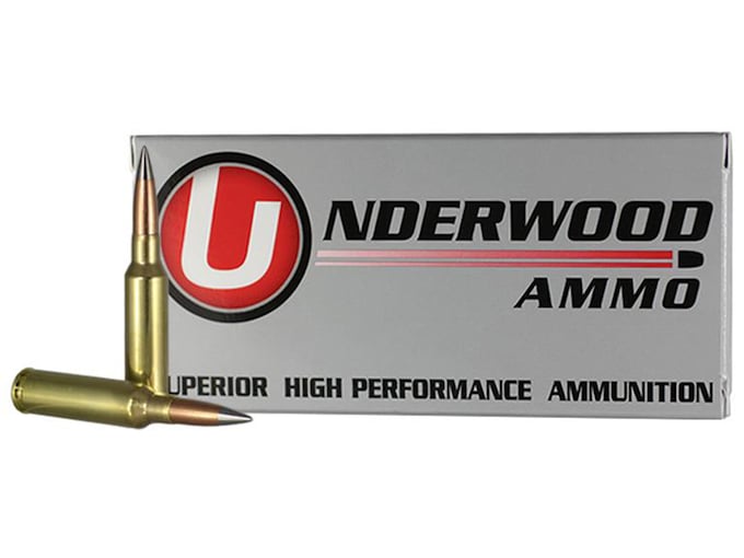 Underwood Ammunition 6.5 Creedmoor 119 Grain Lehigh Match Grade Solid Flash Tip Lead-Free Box of 20