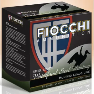 Fiocchi Speed Steel Ammunition 12 Gauge 3" 1-1/8 oz #3 Non-Toxic Steel Shot Box of 25