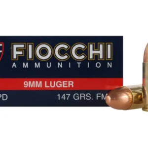 Fiocchi Shooting Dynamics Ammunition 9mm Luger 147 Grain Full Metal Jacket Box of 50