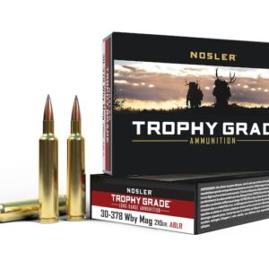 Nosler Trophy Grade Ammunition 30-378 Weatherby Magnum 210 Grain AccuBond Long Range Box of 20