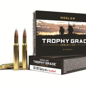 Nosler Trophy Grade Ammunition 30-06 Springfield 180 Grain AccuBond Box of 20