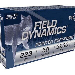 Fiocchi Field Dynamics Ammunition 223 Remington 55 Grain Pointed Soft Point