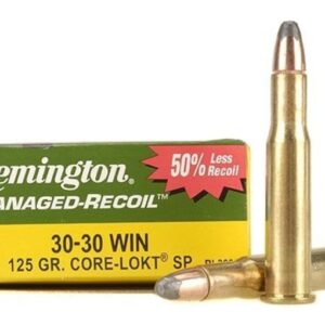 Remington Managed-Recoil Ammunition 30-30 Winchester 125 Grain Core-Lokt Soft Point Box of 20