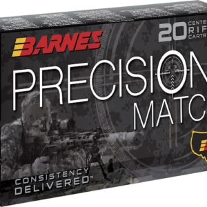 Barnes Precision Match Ammunition 5.56x45mm NATO 69 Grain Open Tip Match Box of 20