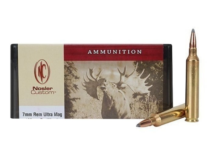 Nosler Custom Ammunition 7mm Remington Ultra Magnum 160 Grain Partition Spitzer Box of 20