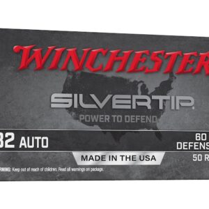 Winchester Silvertip Ammunition 32 ACP 60 Grain Jacketed Hollow Point Box of 50
