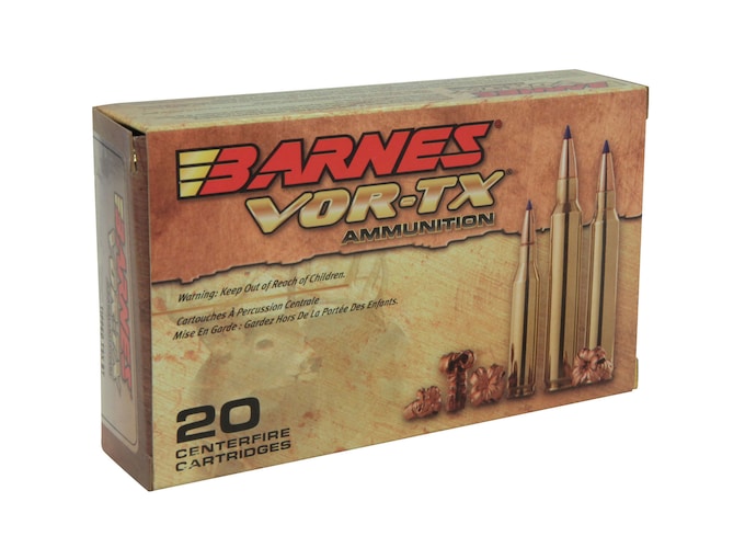 Barnes VOR-TX Ammunition 6.5 Creedmoor 120 Grain TTSX Polymer Tipped Boat Tail Lead-Free Box of 20