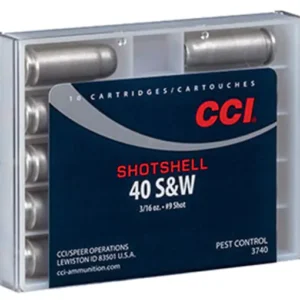 CCI Shotshell Ammunition 40 S&W 88 Grains #9 Shot Box of 10