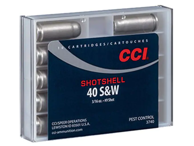 CCI Shotshell Ammunition 40 S&W 88 Grains #9 Shot Box of 10