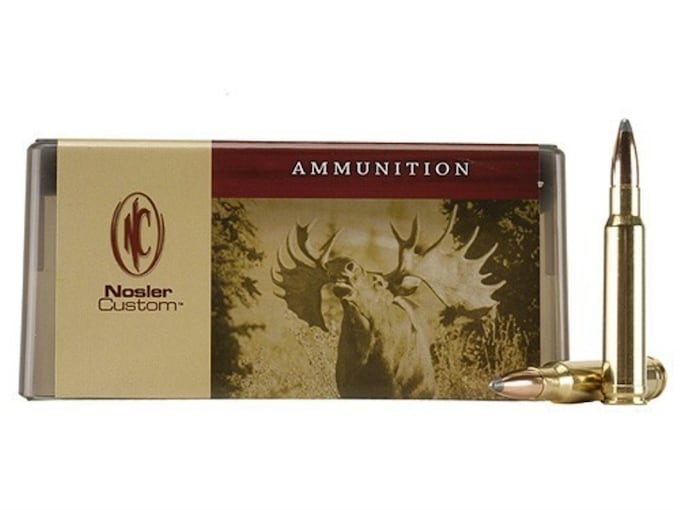 Nosler Custom Ammunition 338 Winchester Magnum 210 Grain Partition Spitzer Box of 20
