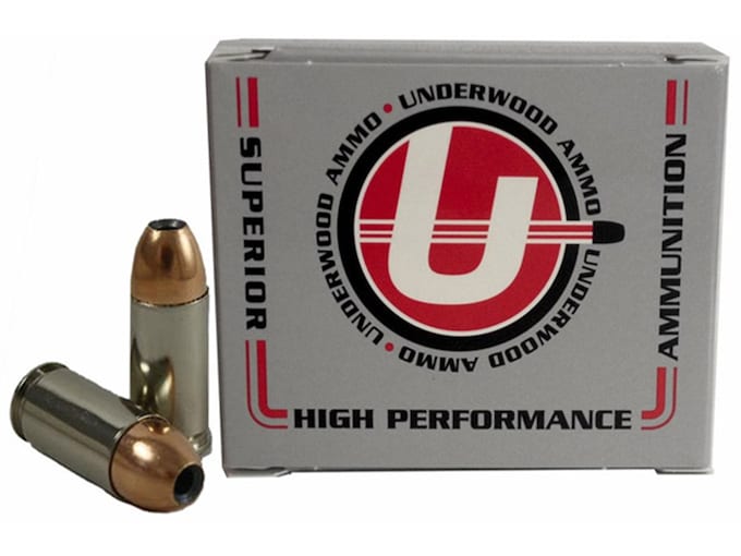 Underwood Ammunition 9mm Luger +P 124 Grain Jacketed Hollow Point Box of 20