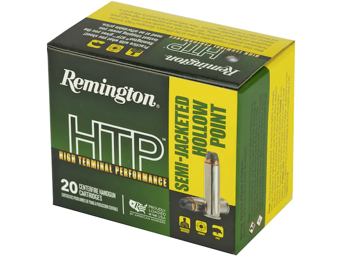 Remington High Terminal Performance (HTP) Ammunition 38 Special +P 125 Grain Semi-Jacketed Hollow Point
